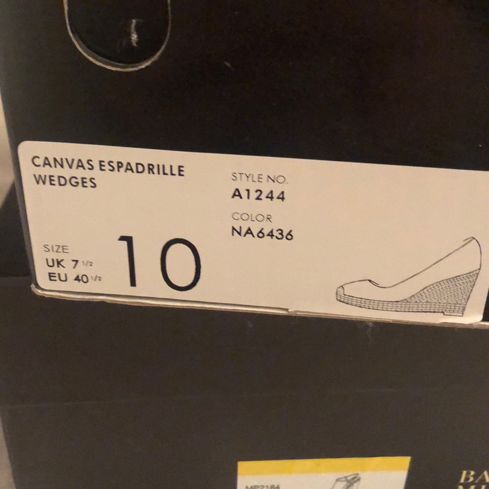 J Crew canvas espadrille wedges